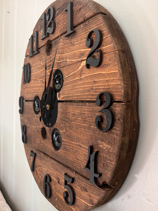20" 3D Spool clock - Provincial