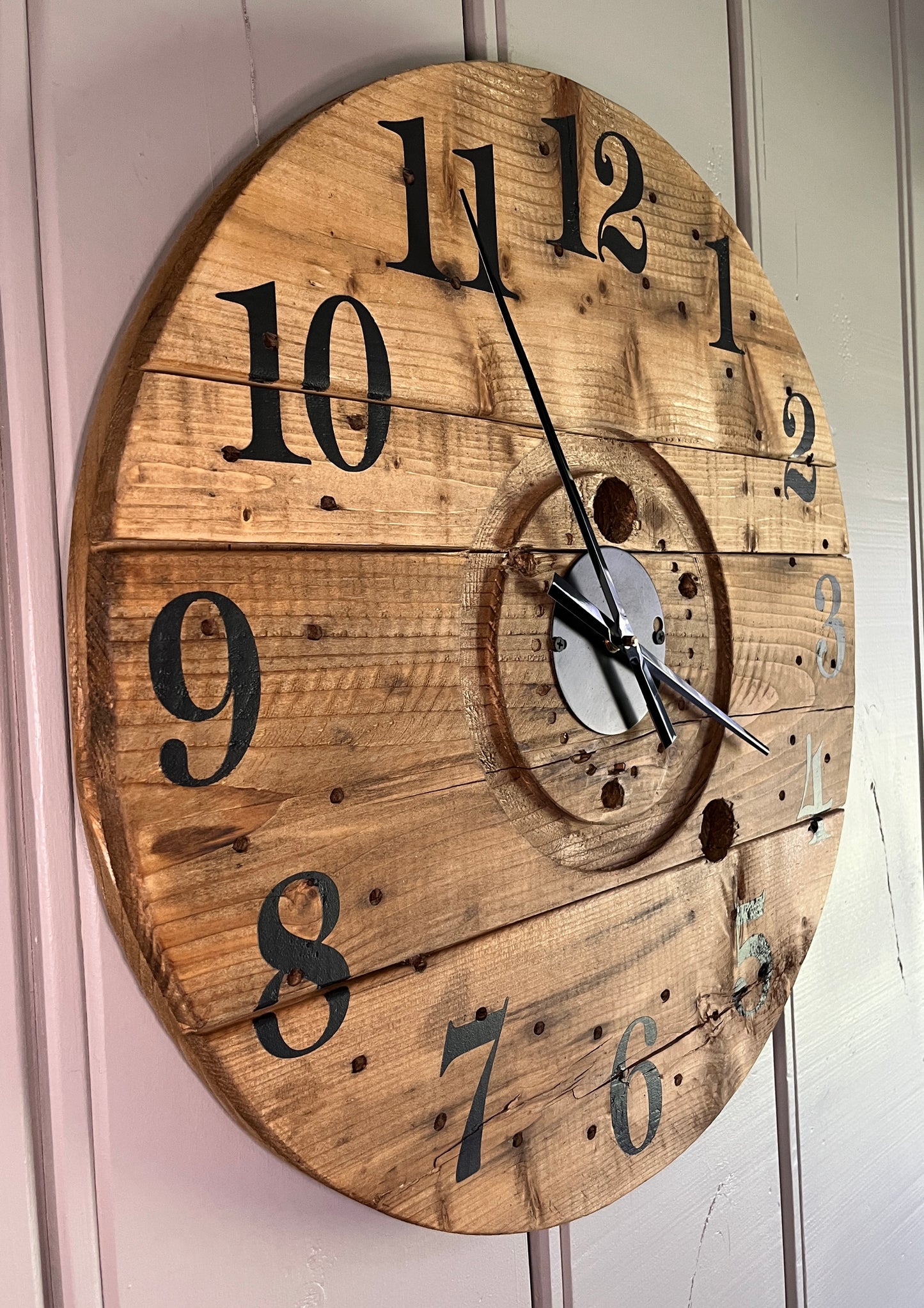23" Spool Clock -Special Walnut