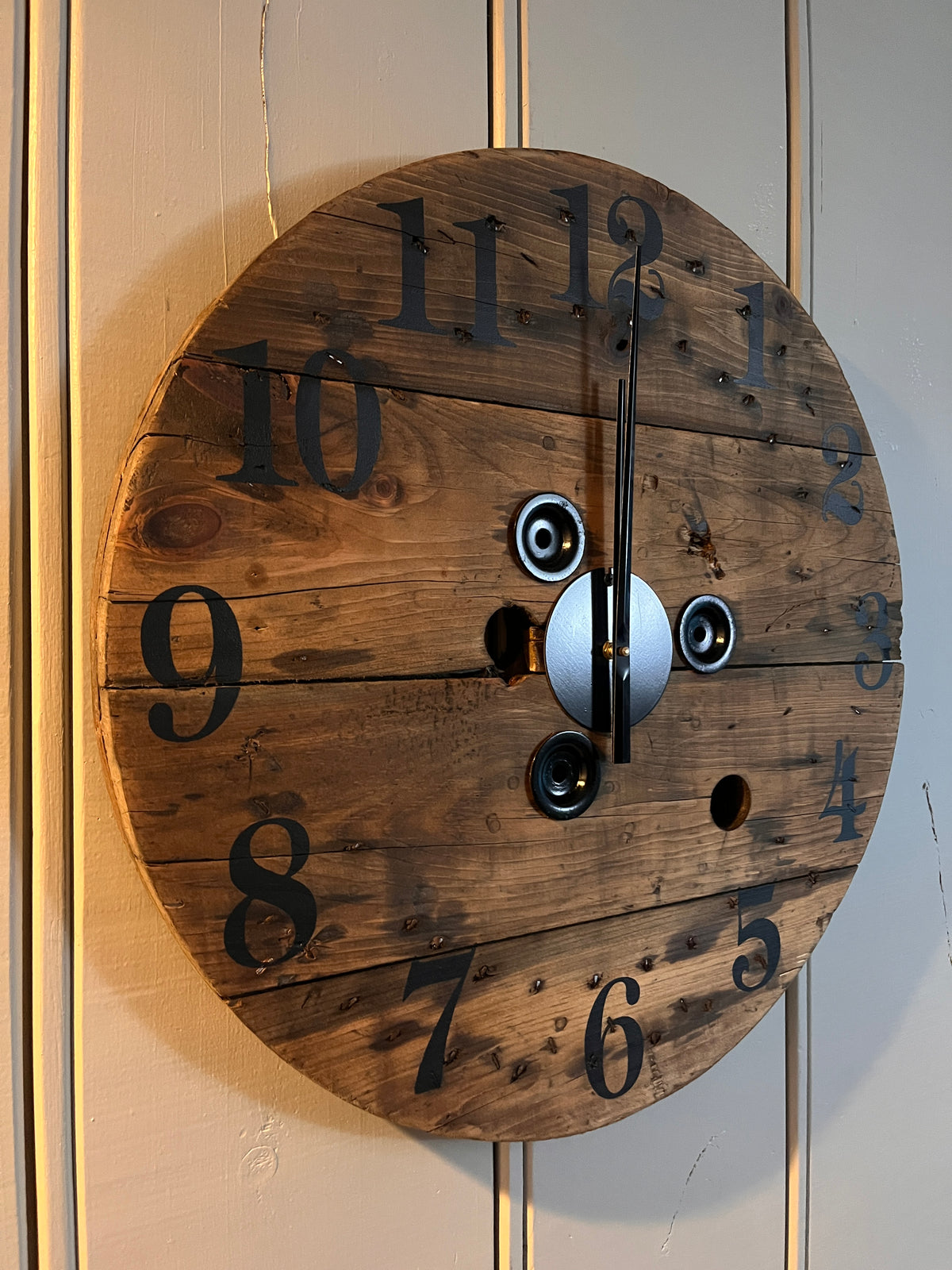 23.5" Spool Clock -Special Walnut