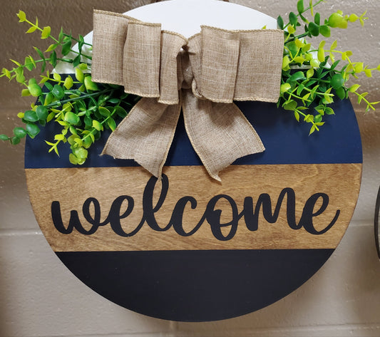 14" Welcome Navy/black