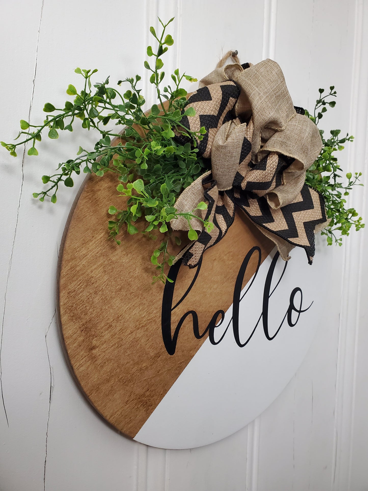 14" Hello door hanger
