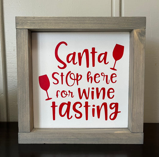 Santa stops here for wine tasting 8"