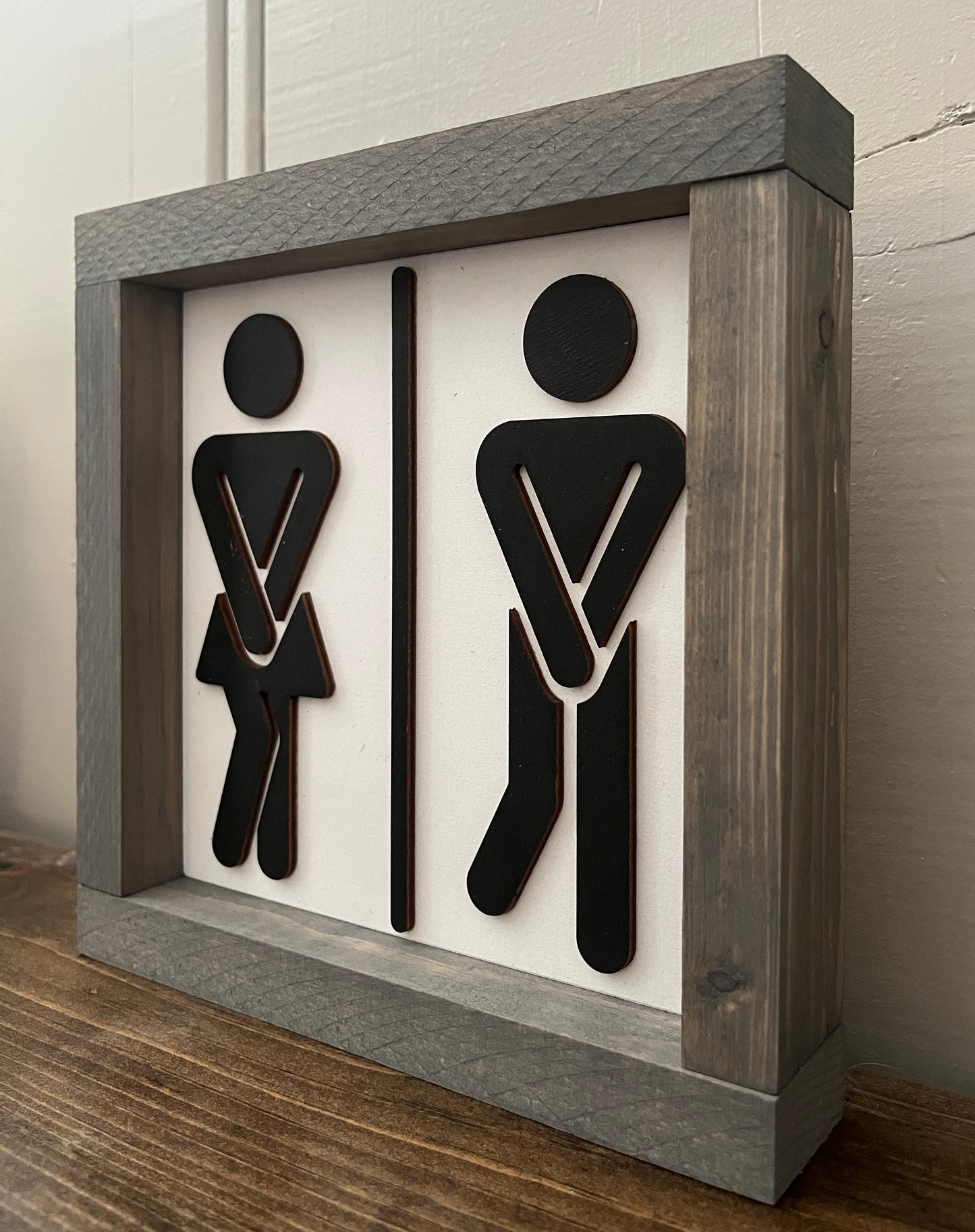 3D Bathroom -stick people 8"