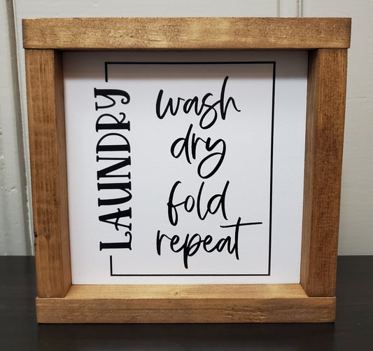 Laundry-wash, dry, fold, repeat