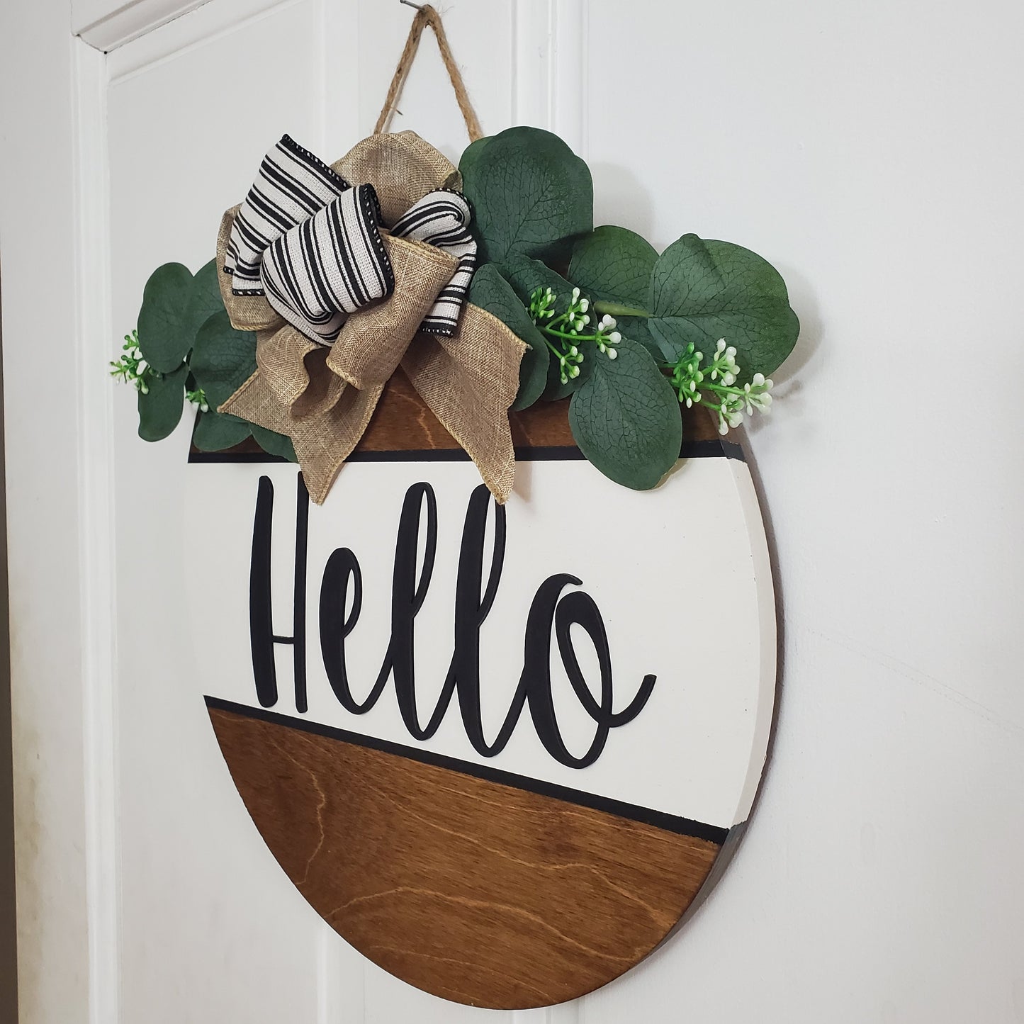 14" 3D Hello door sign -provincial