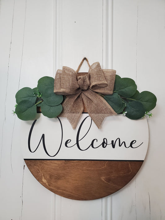 14" Welcome door hanger- Provincial