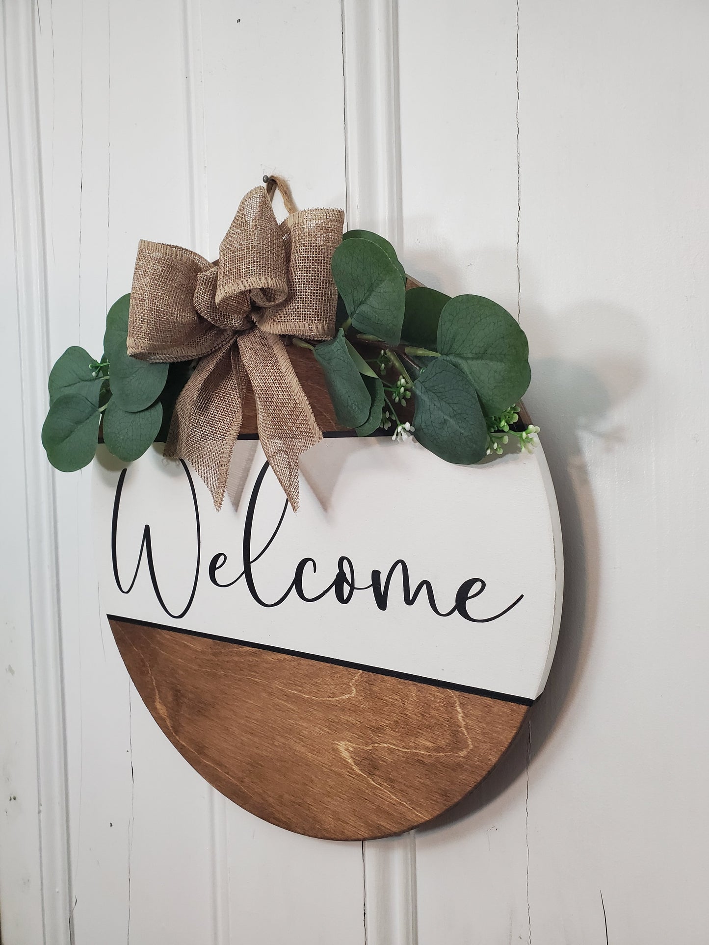 14" Welcome door hanger- Provincial