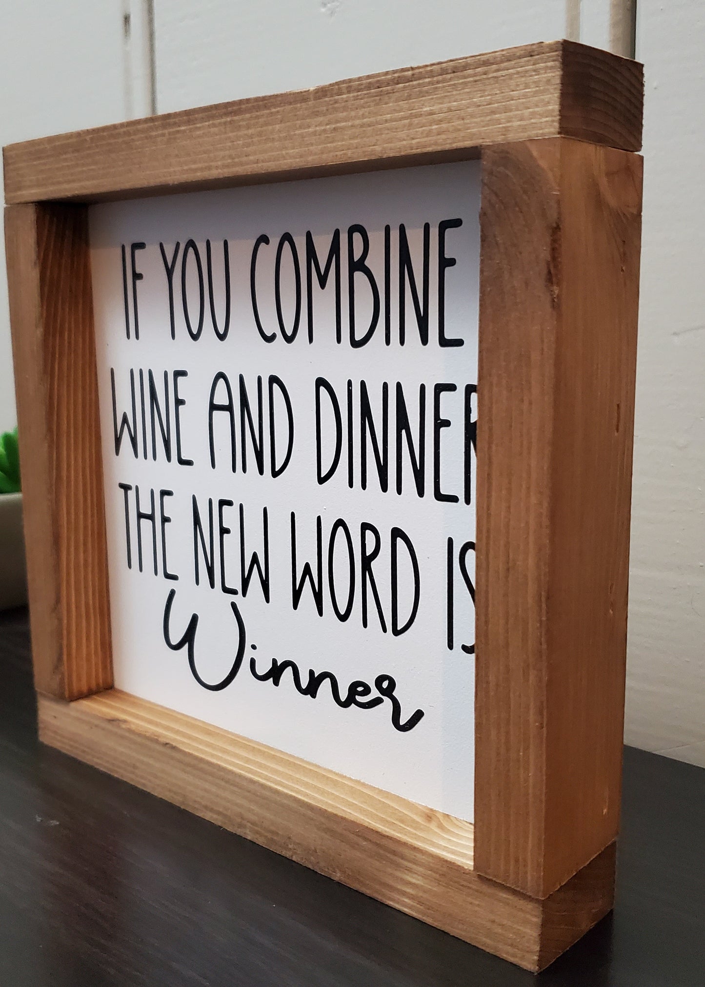 Combine wine and dinner