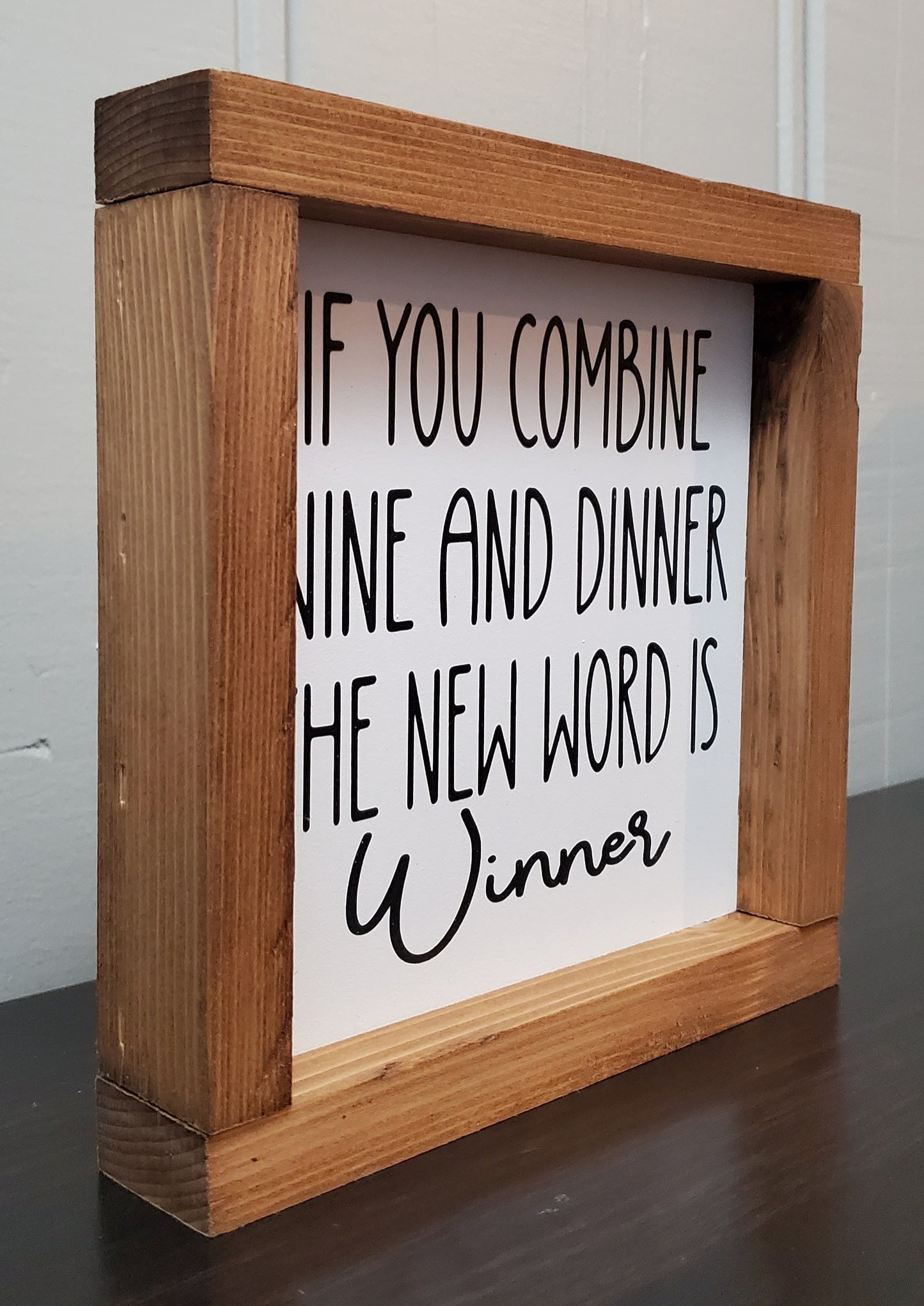 Combine wine and dinner