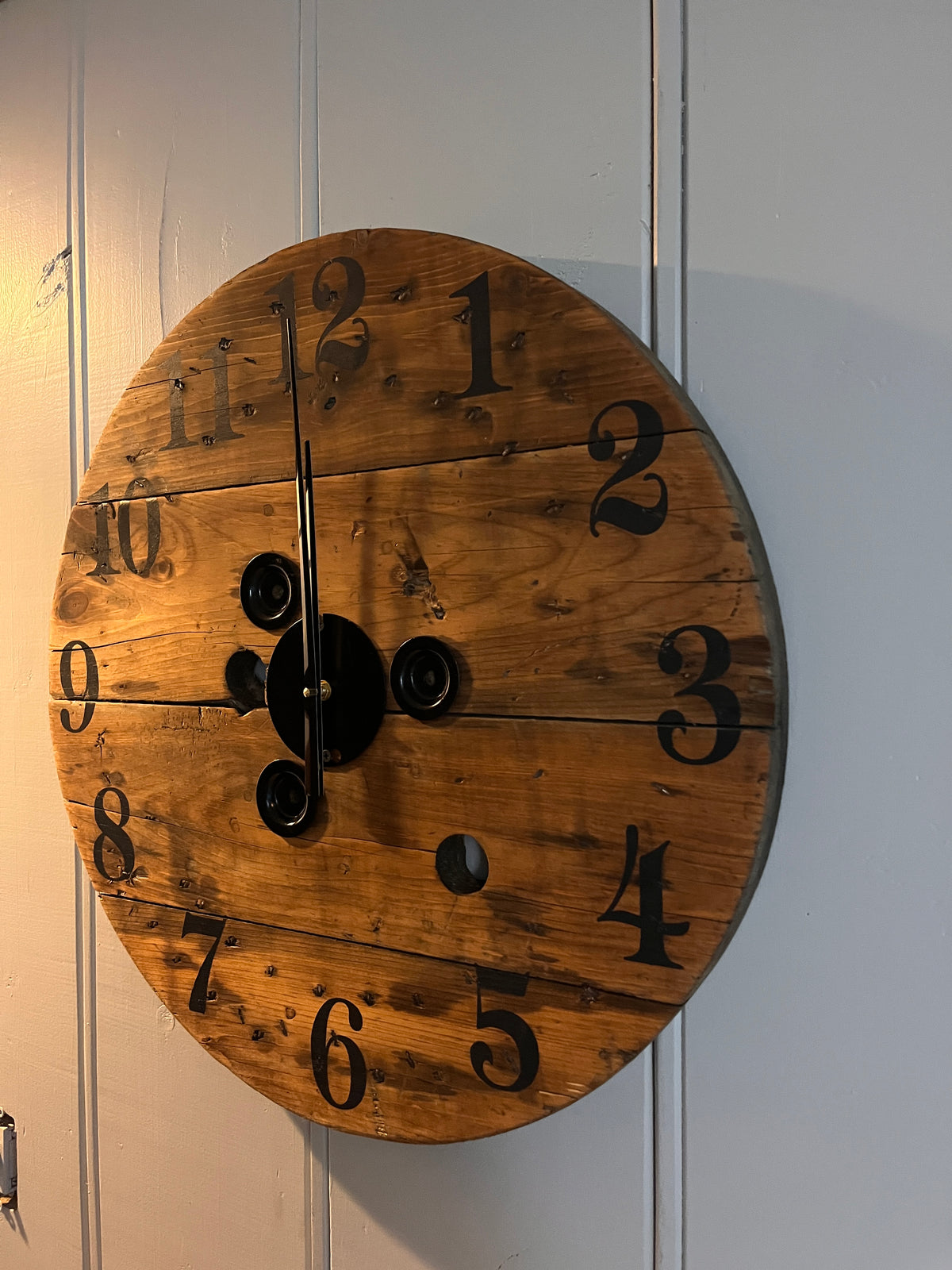 23.5" Spool Clock -Special Walnut