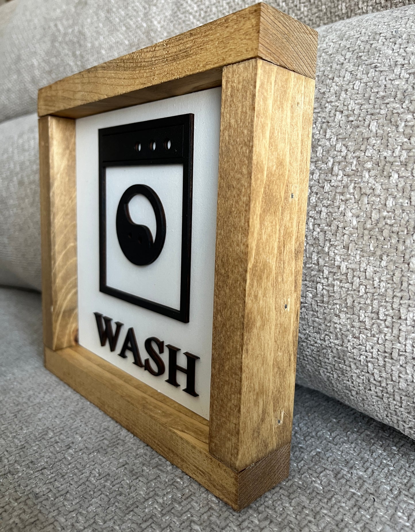 Wash 3D laundry sign