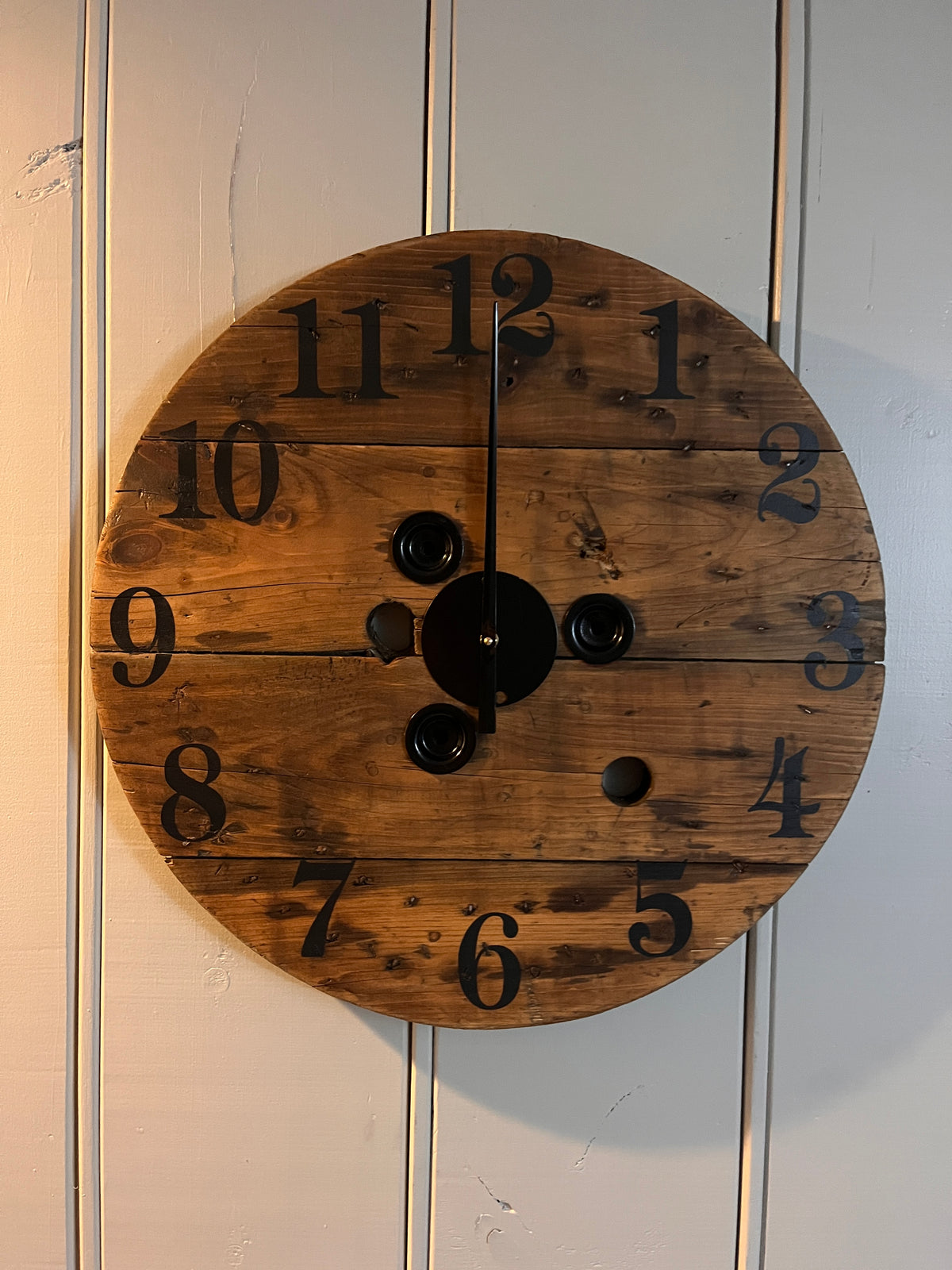 23.5" Spool Clock -Special Walnut