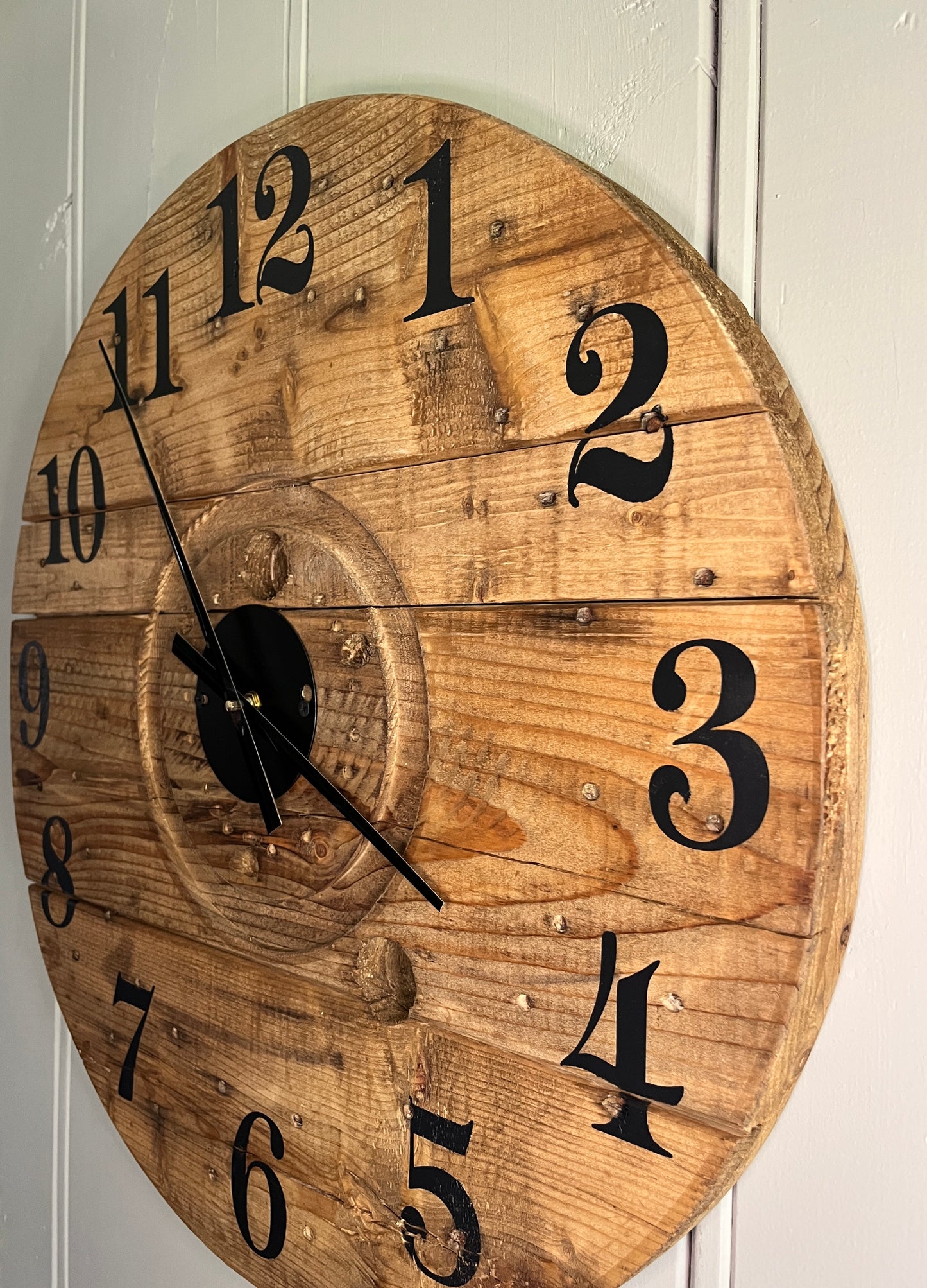23" Spool Clock -Special Walnut