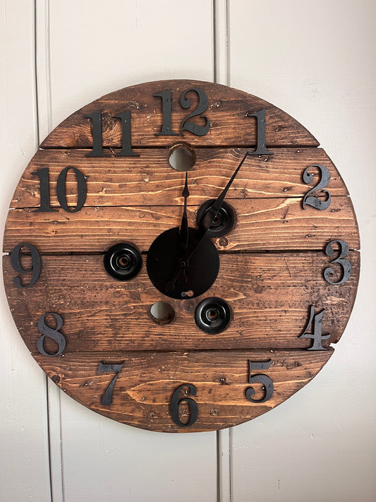 20" 3D Spool clock - Provincial