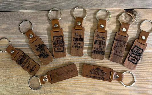 Wood Keychains