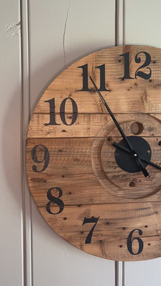 23" Spool Clock -Special Walnut